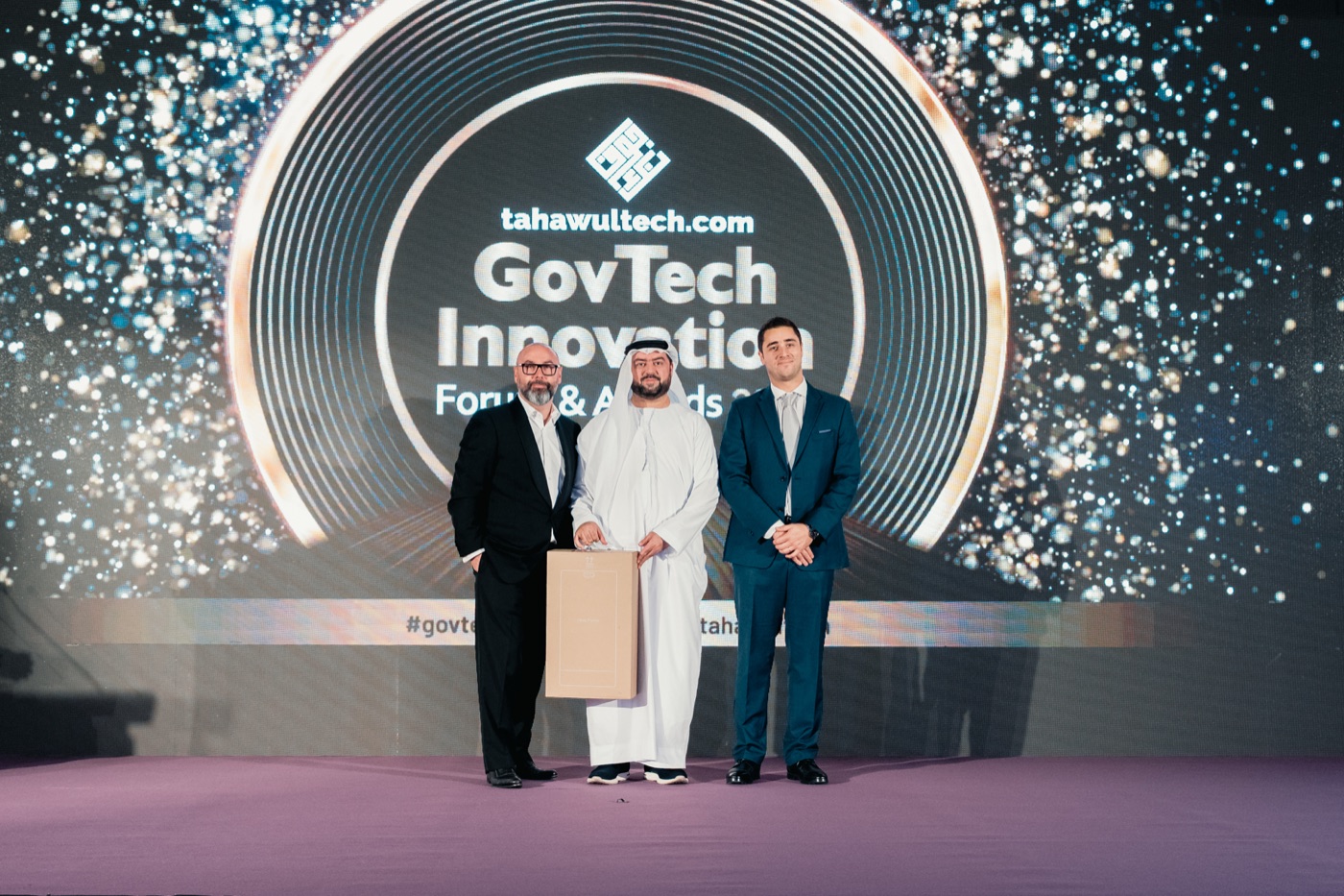 Georges Lemire with fellow participants at the GovTech Innovation Forum and Awards